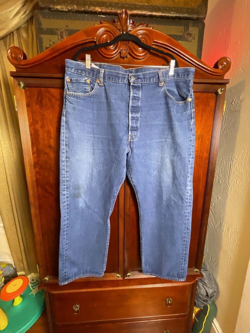 Levi's 501 Original Fit Straight Leg Jeans 44x30